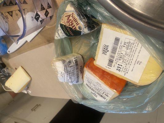 Italian, Spanish and French cheeses