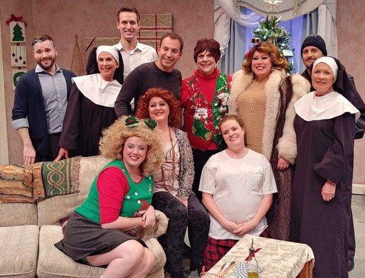 My Big Gay Italian Christmas Cast with playwright, Anthony Wilkinson