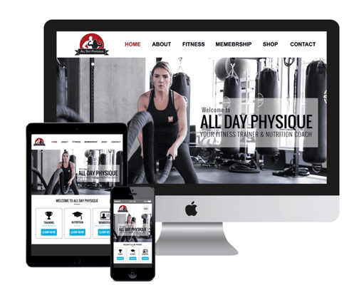 Mobile Website Design for All Day Physique in Rhode Island