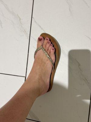 I actually am comfortable taking a picture of my feet and publicly sharing after my pedi