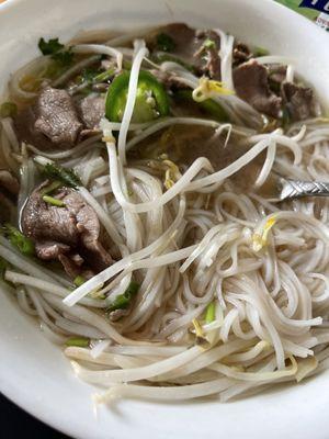 Well done brisket pho