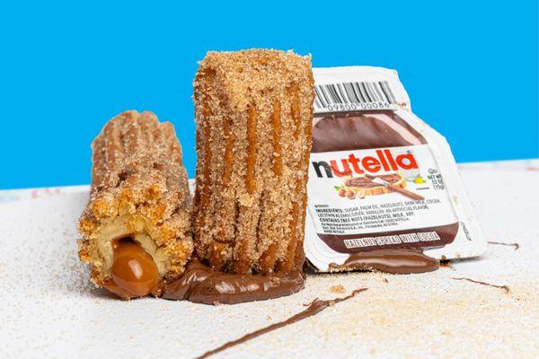 Our Churro dulce de leche! Served with a side of Nutella.