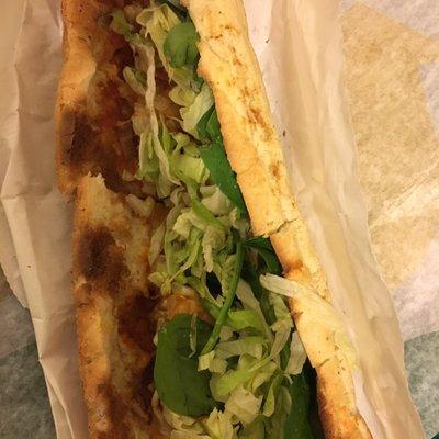 Foot Long a bit over toasted with almost no meatballs in the sub. ):