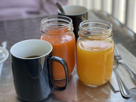 Orange and carrot juice