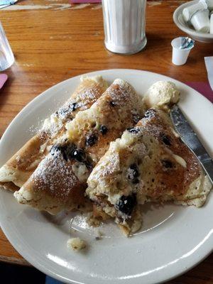 Blueberry pancakes