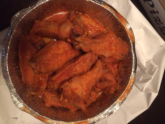 Buffalo wings were pretty good