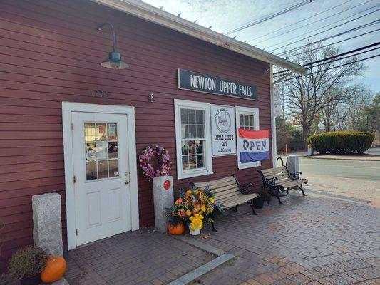 The store front and old train station