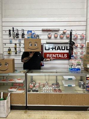 We also offer U-Haul equipment and supplies