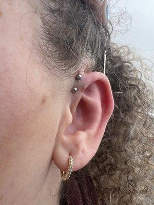 Front double helix