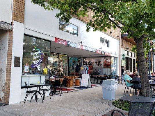 Magic Scoop store front on the square