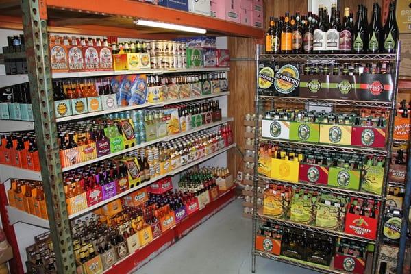 Largest Selection of Ciders, specialty sodas and non-alcoholic beers.