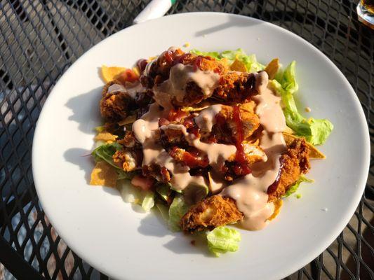 Southwest Salad! Great with the sauce and the chicken!