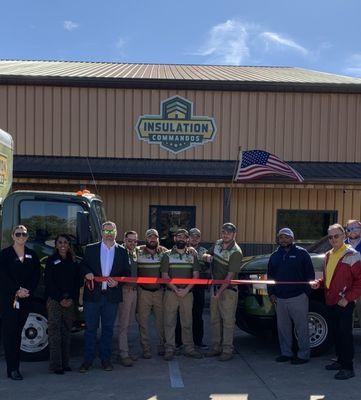 Our ribbon cutting in Clarksville with the Chamber of Commerce.