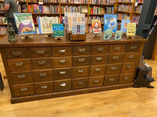 The most amazing card catalog located in Children's area.