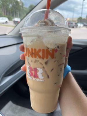 Iced caramel latte special