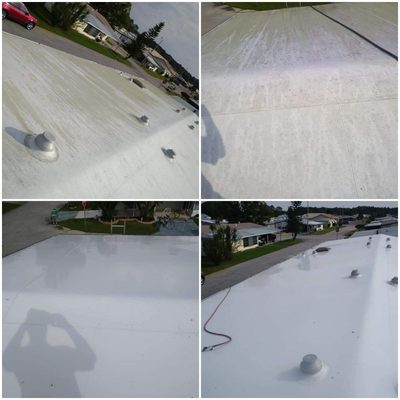 Mobile Home Rubber Roof Cleaning
Softwashing
Winter Haven, Florida 
C&L Pressure Washing & Painting Services 
863-307-2785