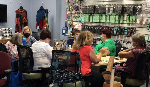 We offer knit and crochet classes for all levels of experience.