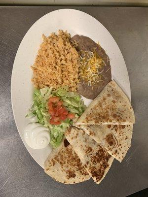 Quesadilla plate