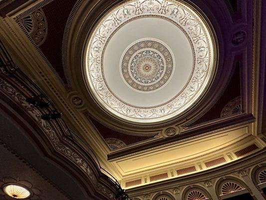 I love the ceiling in old theaters.