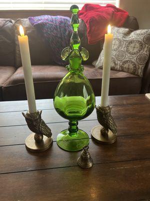 Candle holders, bell and the electric candles with remote came from Wild Things!   Love love love them. The candle holders are metal!