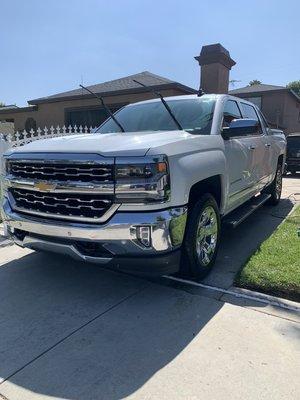 Clean Looking Ford With Metal Polish