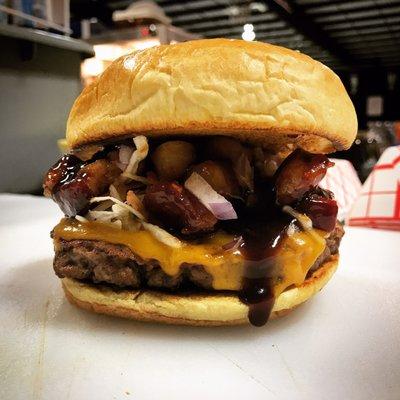 Porky's belly burger