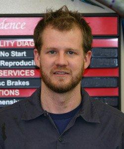 ASE certified technician, Sean Condon