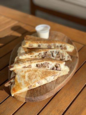 Carne Asada (steak) quesadilla