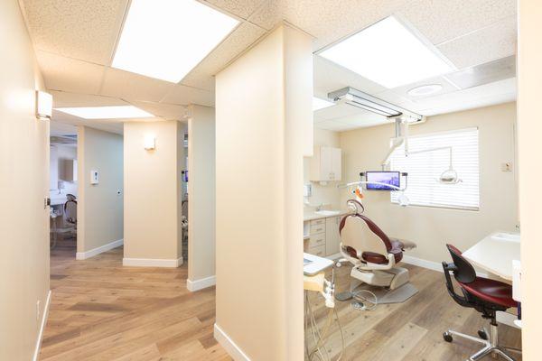 Well lit operatories at Sunnyvale dentist Derek H. Tang, DDS