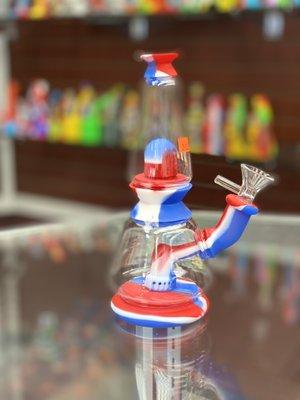 Silicone/ glass bongs