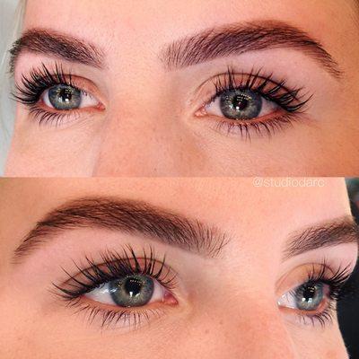 Brow & lash tint with brow shaping