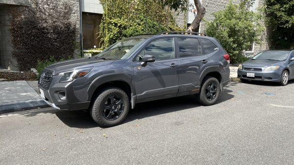 2022 Subaru Forester Wilderness with an LP Adventure 2" lift.