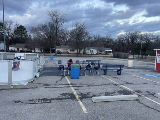 Ice rink at Christmas