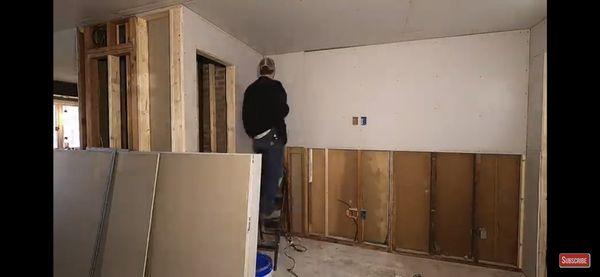 Installing drywall