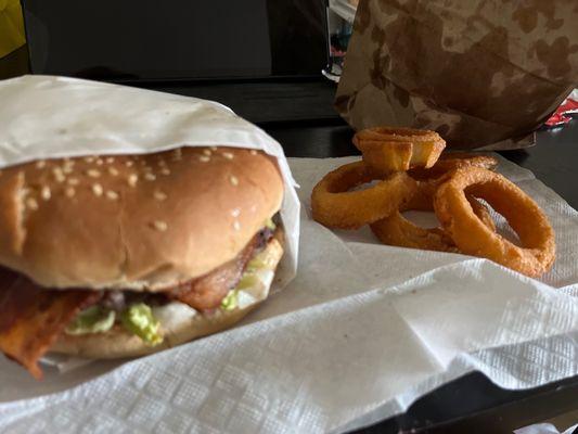 Bacon Burger Onion Rings