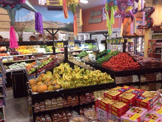 Fresh fruit and veggie section. Avocados we're ripe, but expensive ($1.99 each).