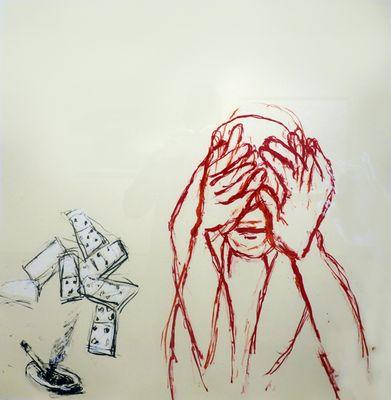 Susan Rothenburg; Crying; 2003; lithograph and screenprint