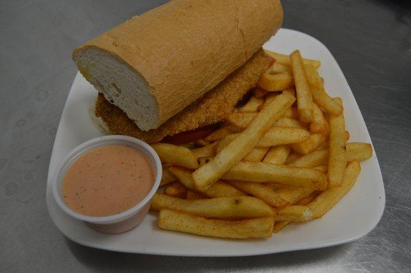 Fish Po-Boy Dinner