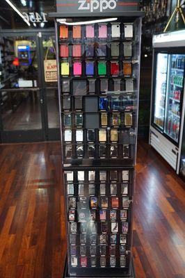 Zippo lighters.