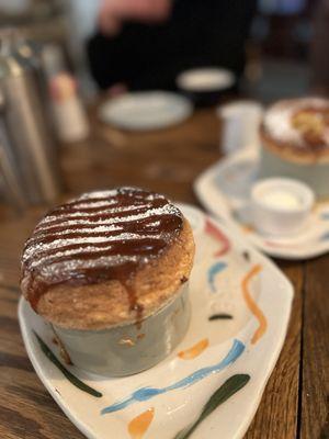 Pecan praline soufflé