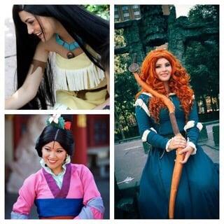 Pocahanos Mulan & Merida