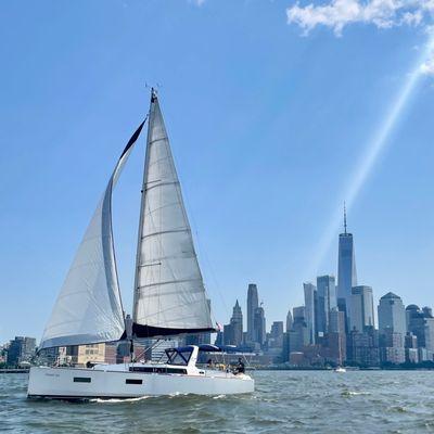 See the city from the comfort of a modern sailboat.