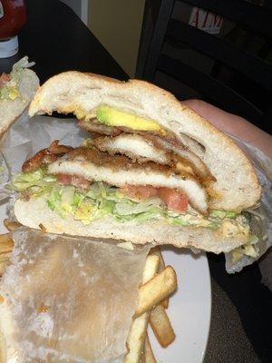 Chicken Cutlet Club Sandwich