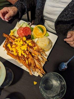 Shrimp, rice salad