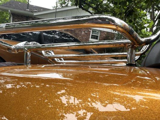 Rusting and pitting chrome