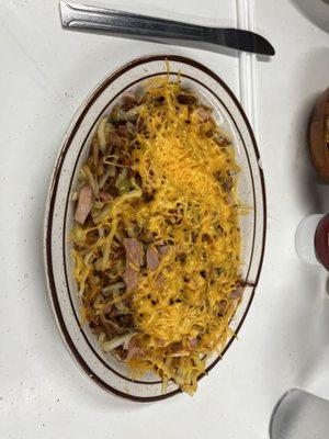 Loaded hash browns