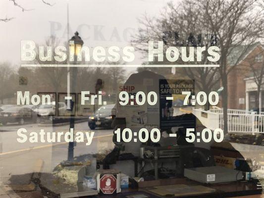 Business hours