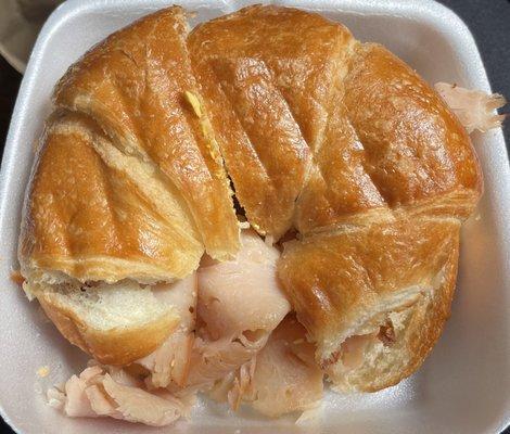 Turkey on Croissant Bread