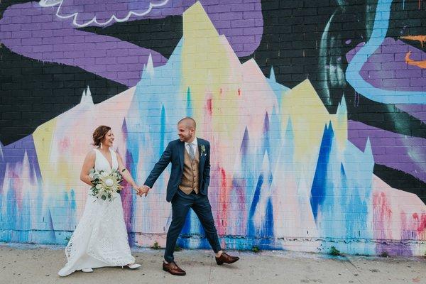 Adventuring around Williamsburg on a wedding day