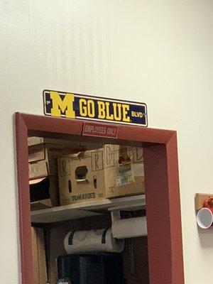 "GO BLUE"